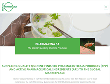 Tablet Screenshot of pharmakina.com